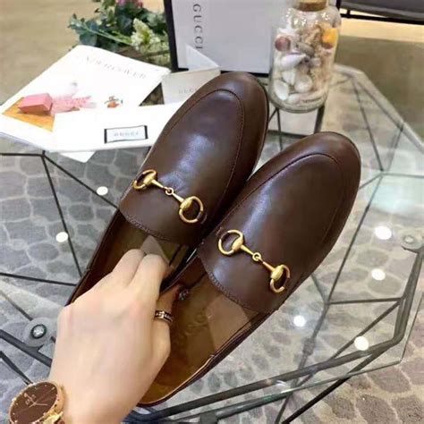 brown Gucci loafers women's